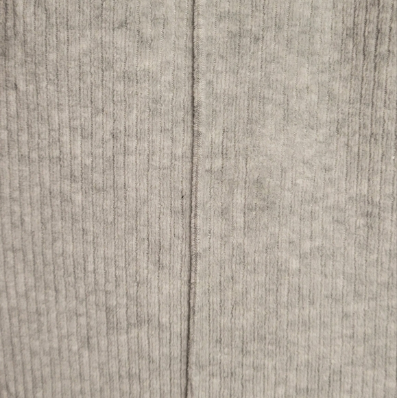 Aerie Medium regular light grey groove-on ribbed velour flare bell bottom high r - Picture 3 of 7